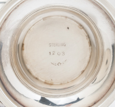 Alphonse La Paglia for International Sterling - Silver Center Piece with Pair of Tazzas