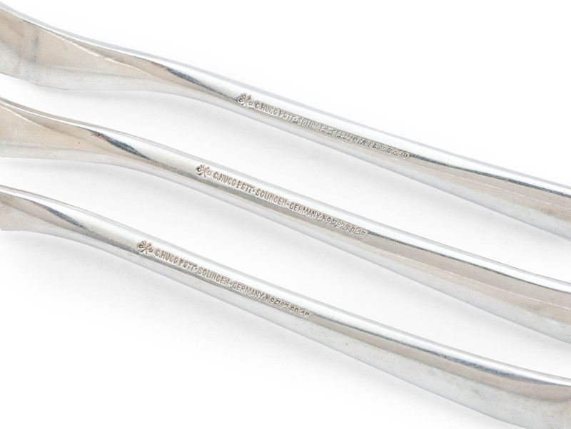 Danish and German cocktail forks - Cocktail forks: 6 sterling silver