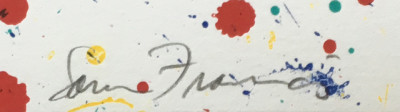 Sam Francis - Untitled, from Michel Waldberg: Poèmes dans le Ciel / Lembark 269