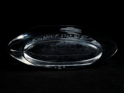 Scandinavian Glass Makers - Orrefors Glass vase with 2 other Engraved Pieces