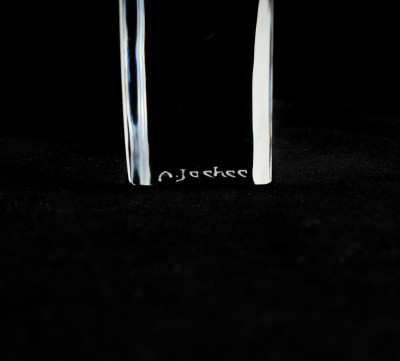 Scandinavian Glass Makers - Orrefors Glass vase with 2 other Engraved Pieces