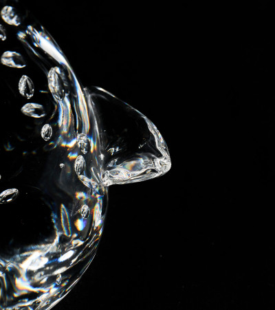 James Houston for Steuben Glass - Group of Two (2) Trout and Fly Desk Ornament