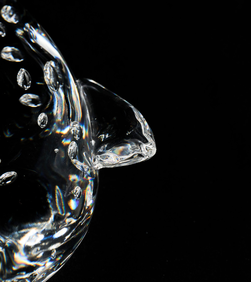 James Houston for Steuben Glass - Group of Two (2) Trout and Fly Desk Ornament