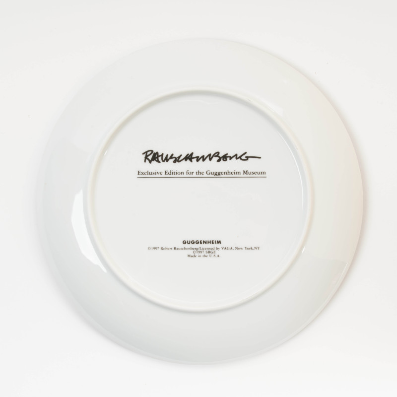 Robert Rauschenberg - Complete Suite of (6) Guggenheim Museum Retrospective Limited Edition Plates