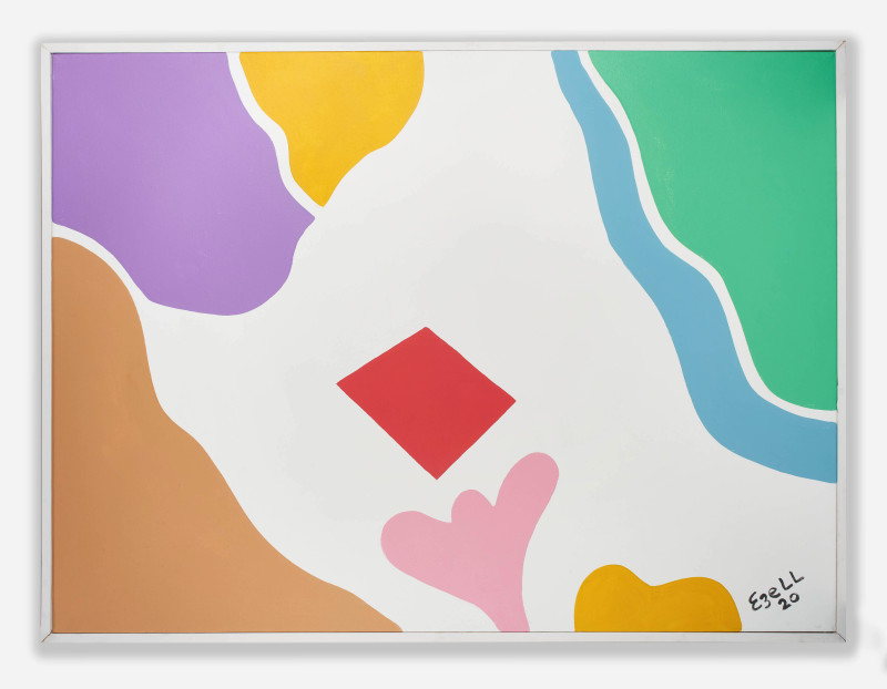 Sam Ezell - Untitled (Colored abstraction II)