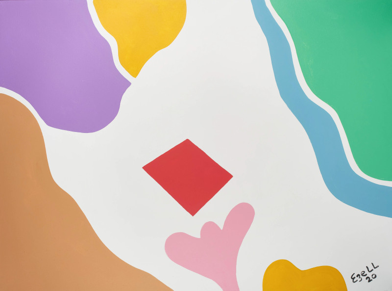 Sam Ezell - Untitled (Colored abstraction II)