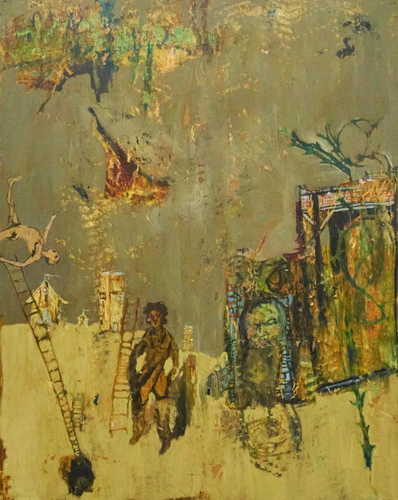 Lowell Boyers - Urban Wing on Fire From Desire Or Camus' Dream