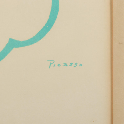 Picasso Dove with Olive Branch color litho