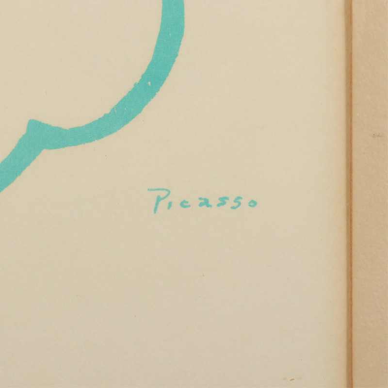 Picasso Dove with Olive Branch color litho