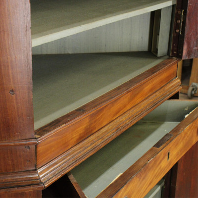 George III Style Mahogany Corner Cabinet 19th C