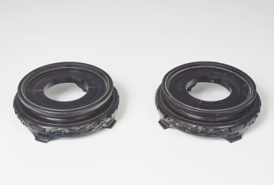 A Pair of Chinese Cloisonné Lidded Temple Vases with Dragon Motif