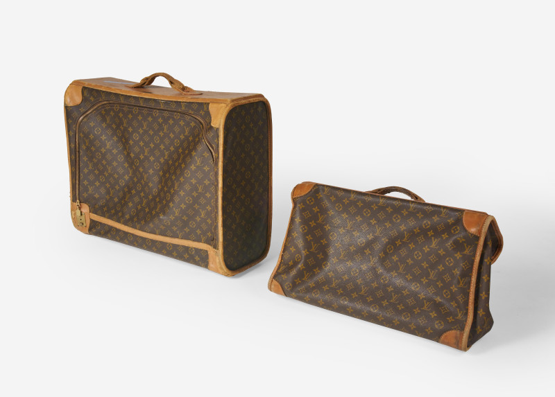 Louis Vuitton - vintage set of soft sided luggage