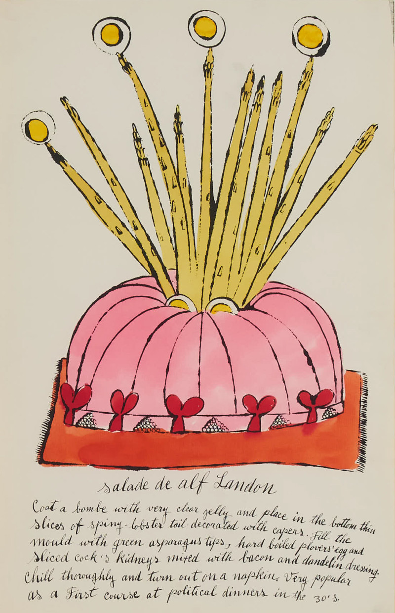 Andy Warhol - Salade de Alf Landon (from The Wild Raspberries portfolio created in collaboration with Suzie Frankfurt)