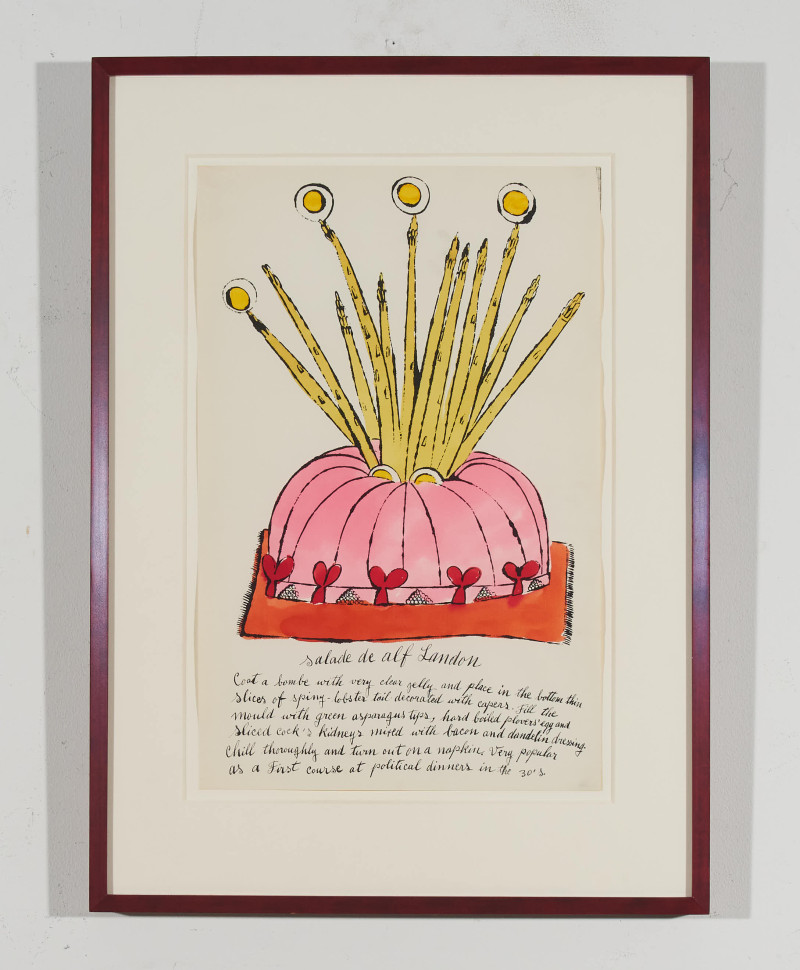 Andy Warhol - Salade de Alf Landon (from The Wild Raspberries portfolio created in collaboration with Suzie Frankfurt)