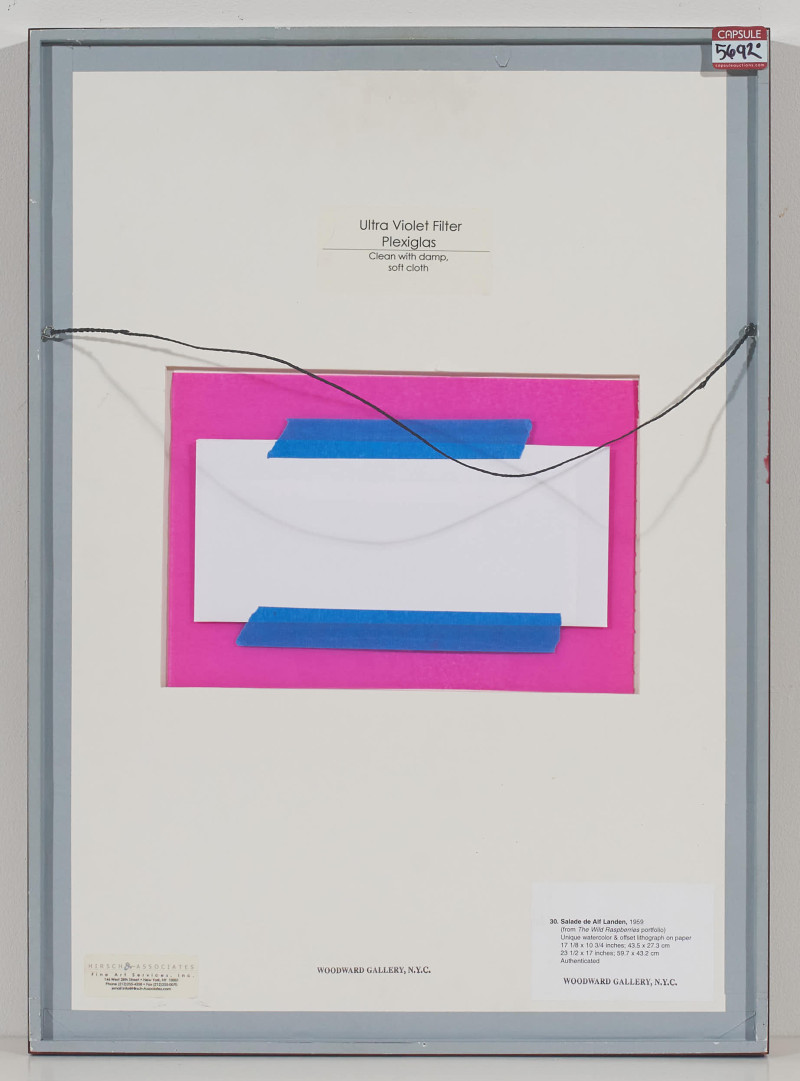 Andy Warhol - Salade de Alf Landon (from The Wild Raspberries portfolio created in collaboration with Suzie Frankfurt)