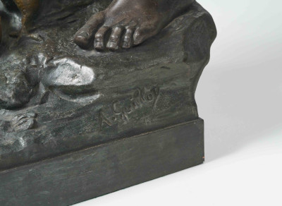 Anatole Guillot - Classical Nude with Eagle