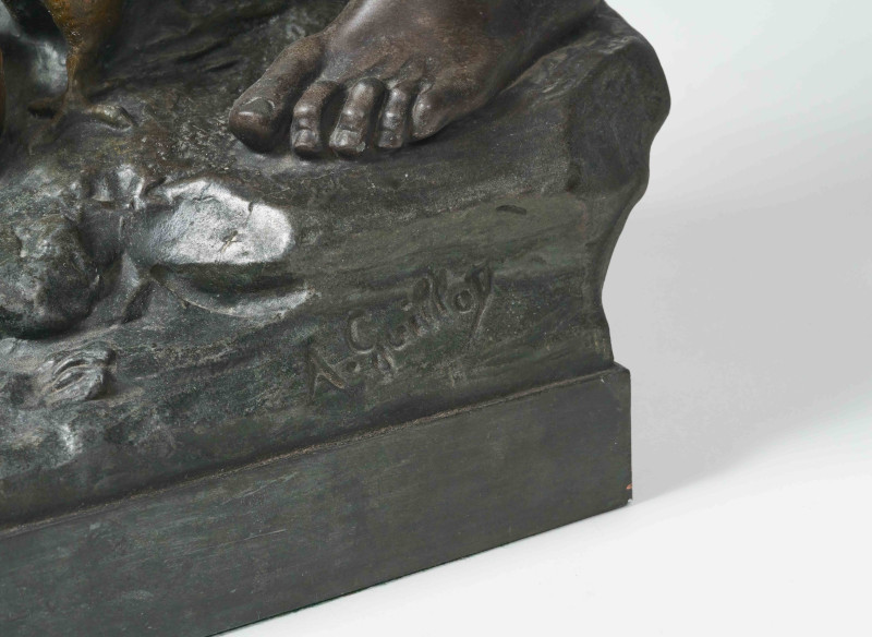 Anatole Guillot - Classical Nude with Eagle