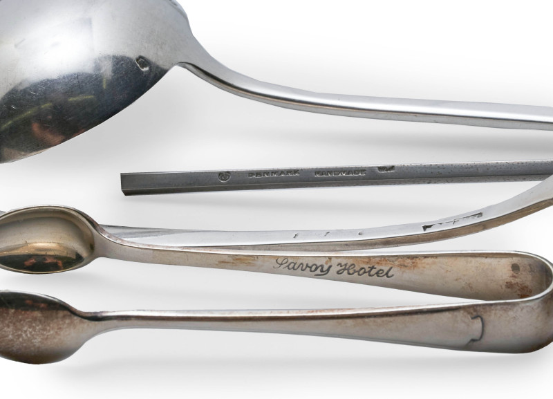 Assorted Silverware, Serving Pieces, and Place Card Holder Sets