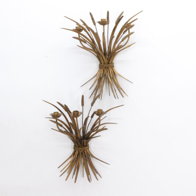 Gilt Metal Wheat Sheaf Design Suite: Tables Sonce