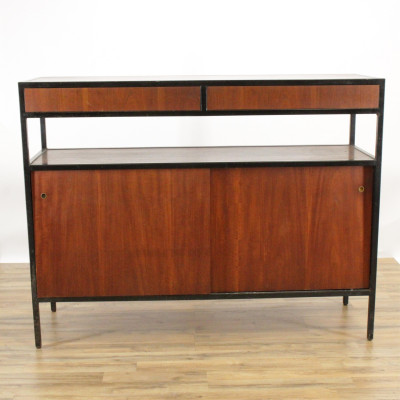Tall MCM Sideboard Cabinet Stanley Salzman Design