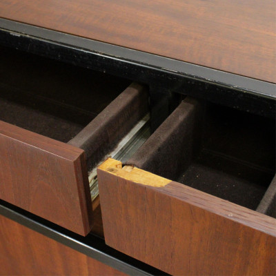 Tall MCM Sideboard Cabinet Stanley Salzman Design