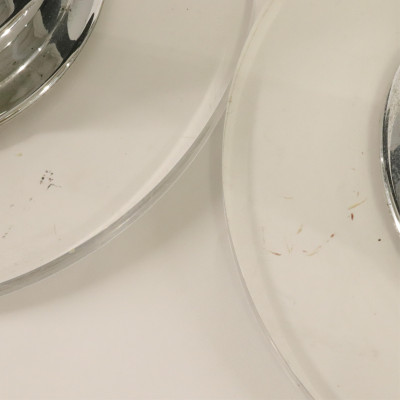 Vintage Lucite and Chrome Light Fixtures