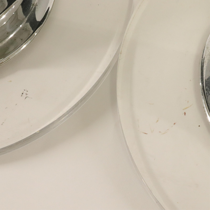 Vintage Lucite and Chrome Light Fixtures