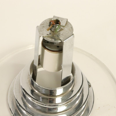 Vintage Lucite and Chrome Light Fixtures