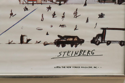 Vintage Steinberg for The New Yorker Poster