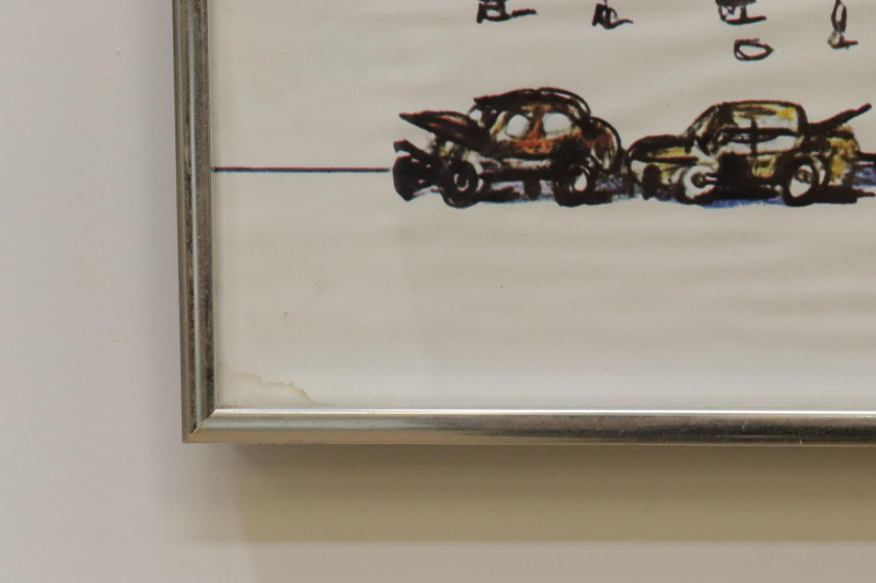 Vintage Steinberg for The New Yorker Poster