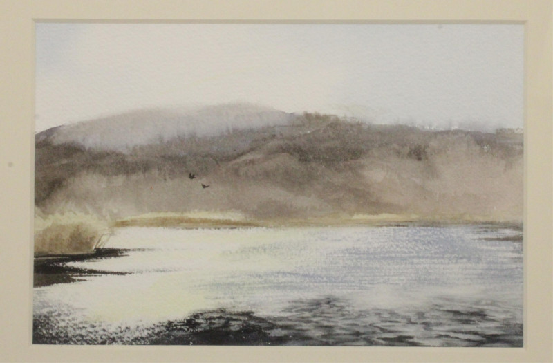 Signed Fish Tale Print Lake Watercolor