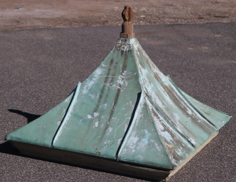 Vintage Copper Sheathed Roof Cupola