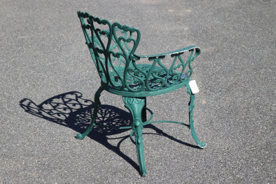 Four Vintage Cast Aluminum Outdoor Chairs