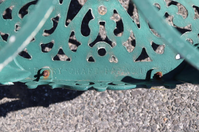 Four Vintage Cast Aluminum Outdoor Chairs