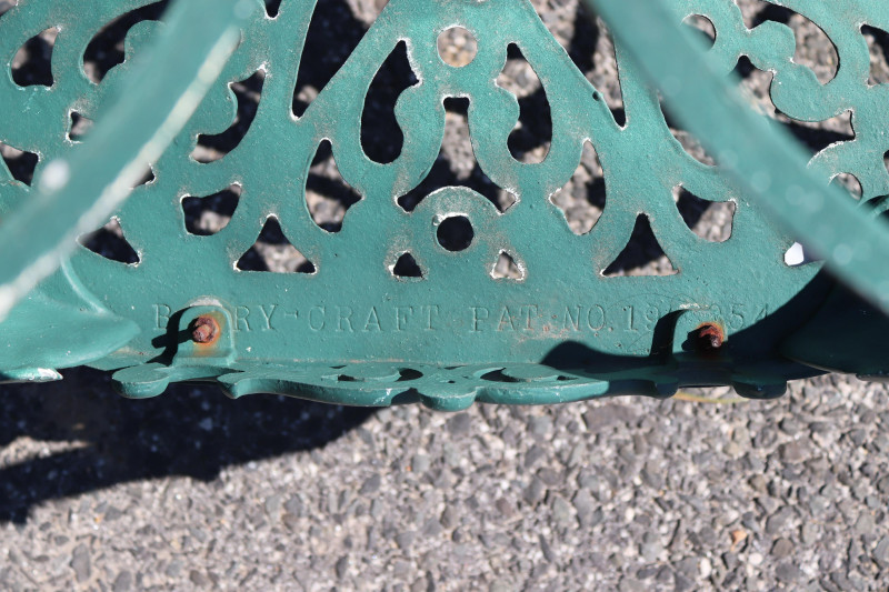 Four Vintage Cast Aluminum Outdoor Chairs