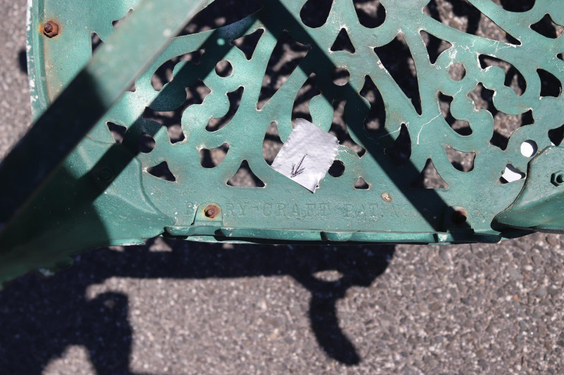 Four Vintage Cast Aluminum Outdoor Chairs