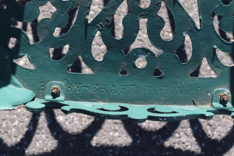 Seven Vintage Cast Aluminum Outdoor Chairs