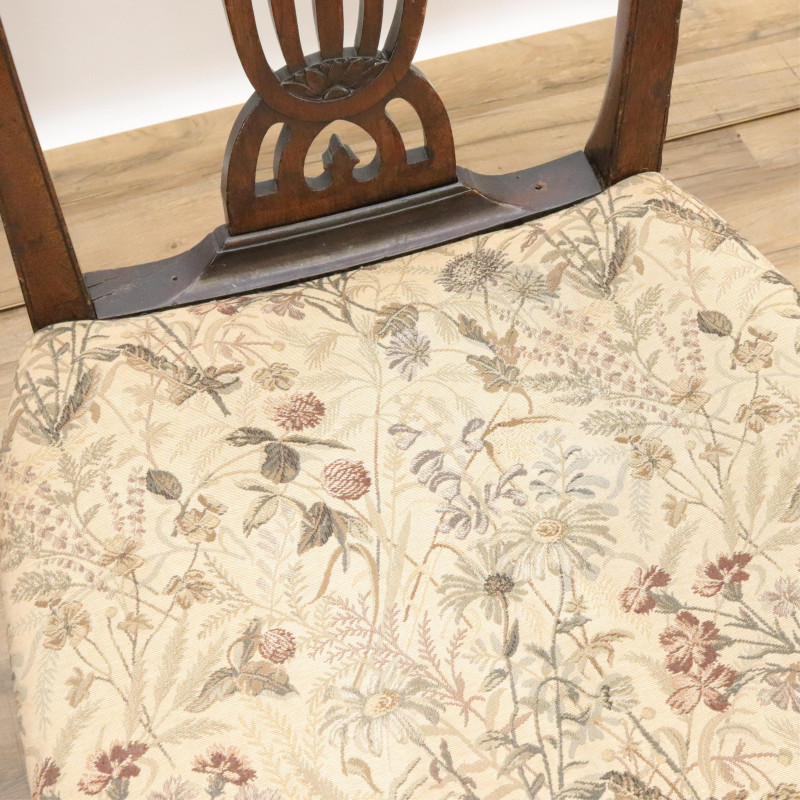 Set of 4 George III Mahogany Side Chairs 18th C