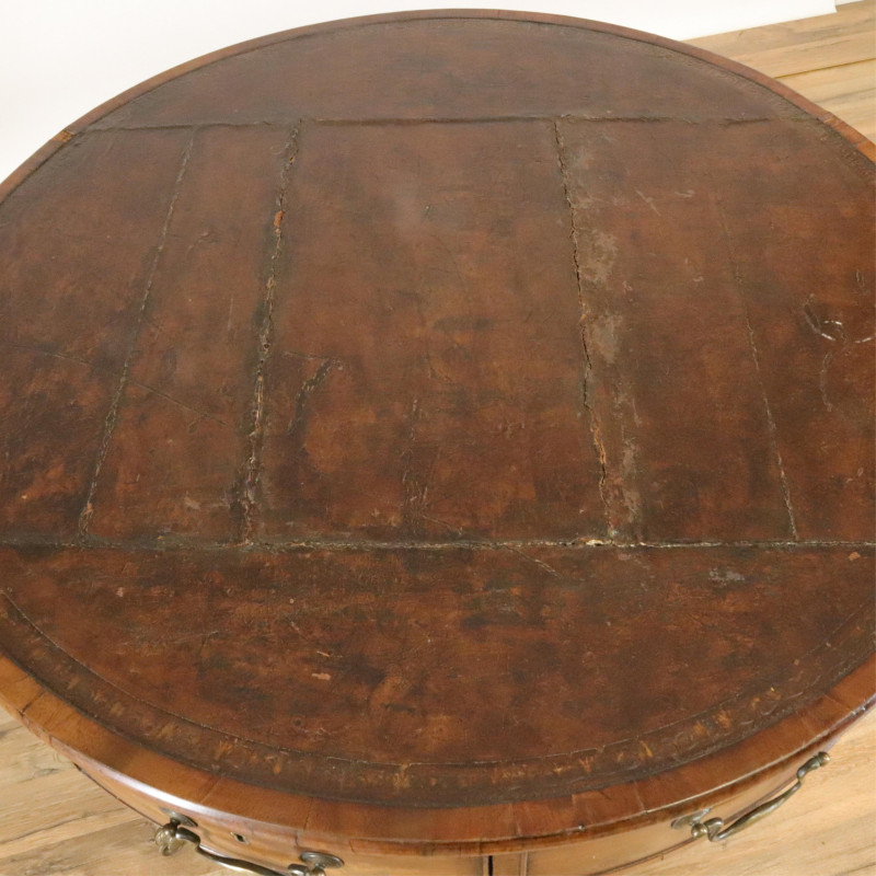 Late George III Mahogany Drum Table E 19th C