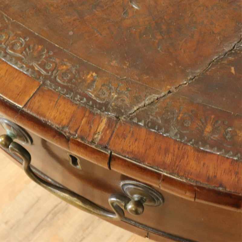 Late George III Mahogany Drum Table E 19th C