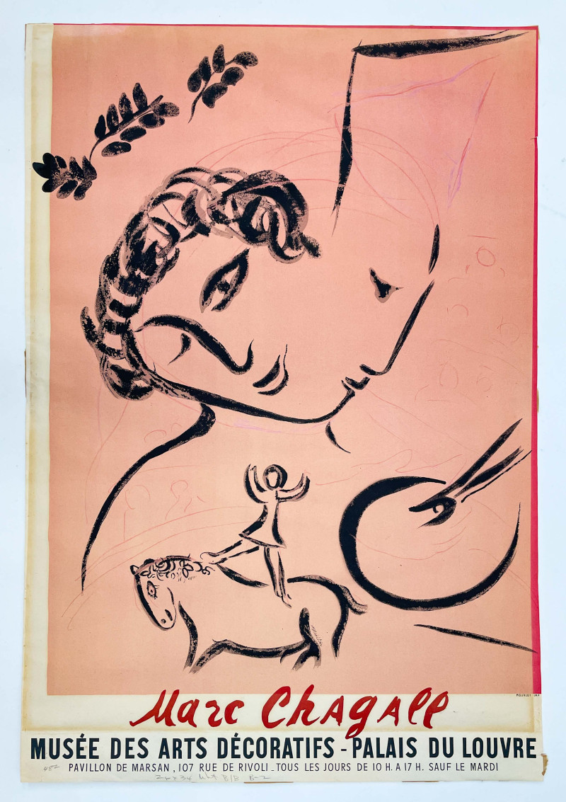 Marc Chagall - The Painter in Pink/ Musee des Arts Decoratifs - Palais du Louvre