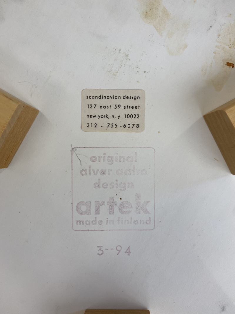 Alvar Aalto - Trio of Bentwood Stools for Artek - 'Model 60'