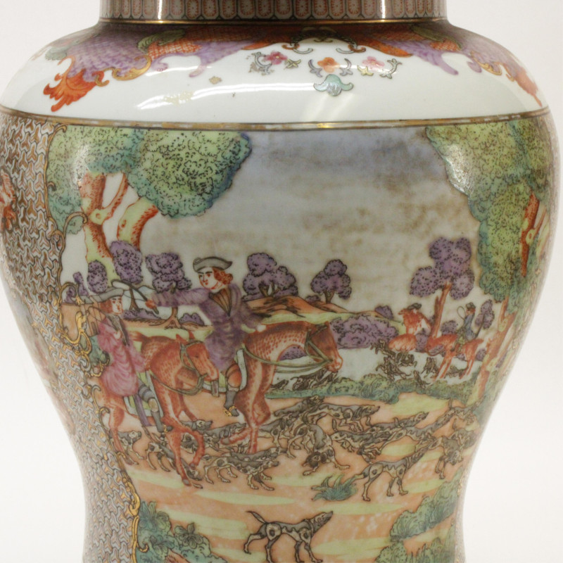 Vintage Chinese Ginger Jar as Table Lamp