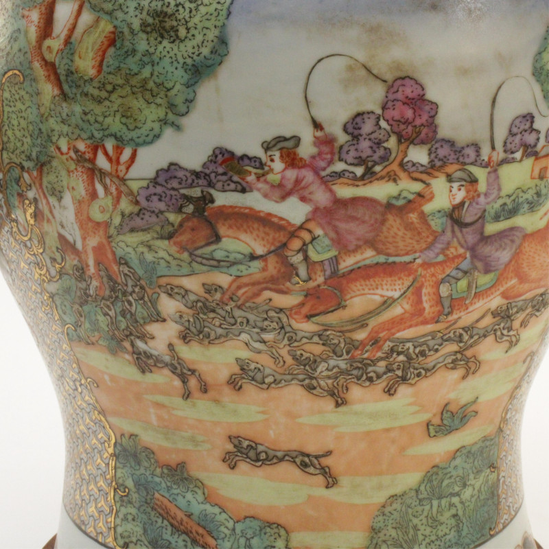 Vintage Chinese Ginger Jar as Table Lamp