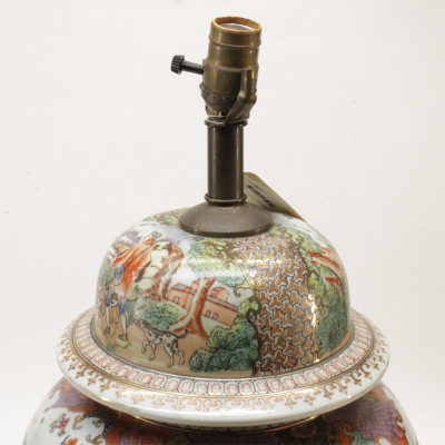 Vintage Chinese Ginger Jar as Table Lamp