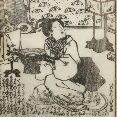 Poss Utagawa Kunisada Black White Woodblocks