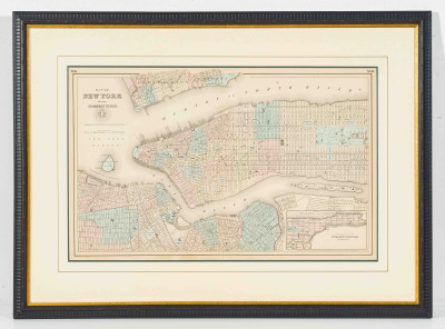 J.H. Colton &amp;amp; Co. - Map of New York and the Adjacent Cities