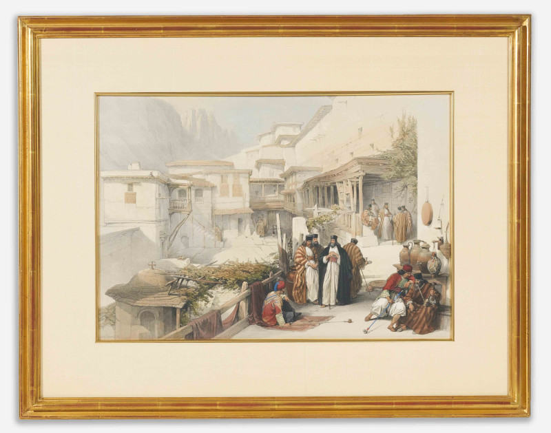 David Roberts - &apos;Convent of St. Saba&apos;, print from &apos;The Holy Land, Syria, Idumea, Arabia, Egypt &amp;amp; Nubia&apos;