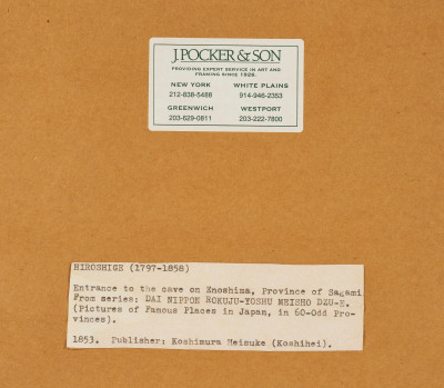 Utagawa Hiroshige - Entrance to the Cave on Enoshima