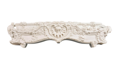 Lodovico Bertoni Workshop - Late Baroque Style Hand Carved Marble Mantel